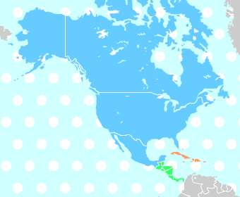 北アメリカ地図クイズ